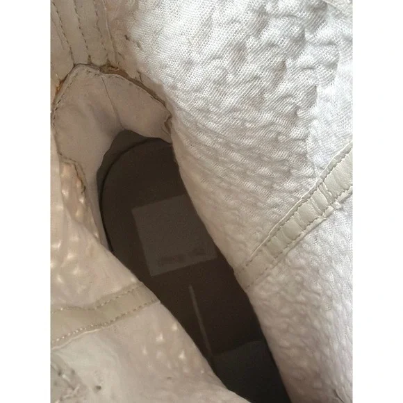 Dolce Vita Womens LACIE COWBOY Western BOOTS IVORY Size 7.5 Crochet - Picture 7 of 8